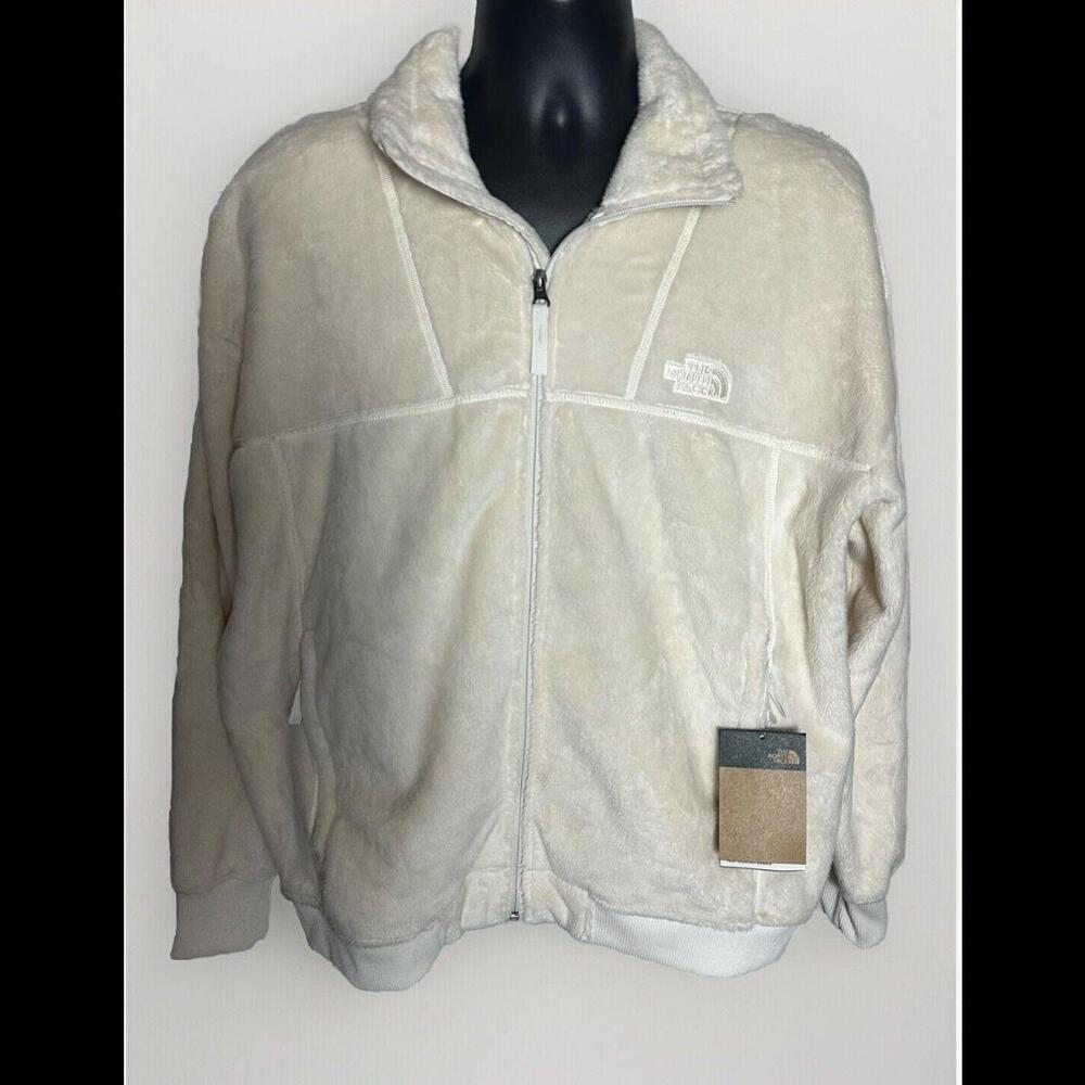The North Face Women's Luxe Osito Full Zip Jacket Gardenia White Size XXL